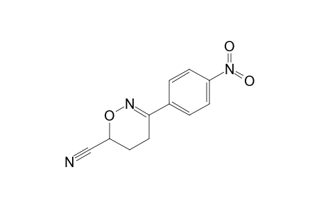 3-(4-nitrophenyl)-5,6-dihydro-4H-1,2-oxazine-6-carbonitrile