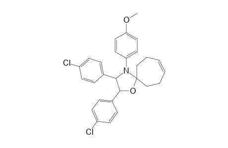 (2RS,3RS)-2,3-Bis(4-chlorophenyl)-4-(4- methoxyphenyl)-1-oxa-4-azaspiro[4.6]undec-8-ene