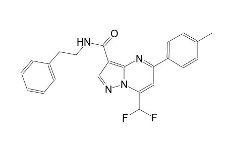 7-(difluoromethyl)-5-(4-methylphenyl)-N-(2-phenylethyl)pyrazolo[1,5-a]pyrimidine-3-carboxamide