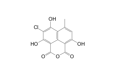 1H,3H-Naphtho[1,8-cd]pyran-1,3-dione, 5-chloro-4,6,9-trihydroxy-7-methyl-