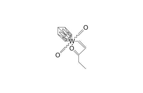 Cyclopentadienyl-dicarbonyl-(1,O.eta.-1-penten-3-one) tungsten