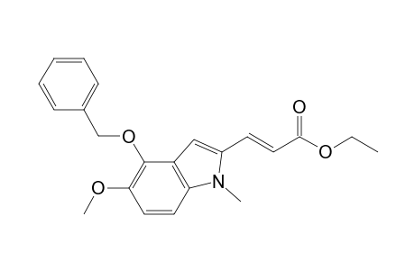 (E)-Ethyl 3-(4-benzyloxy-5-methoxy-1-methyl-2-indolyl)prop-2-enoate