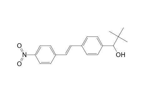 Benzenemethanol, .alpha.-(1,1-dimethylethyl)-4-[2-(4-nitrophenyl)ethenyl]-, (E)-