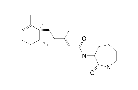 (E)-N-(2-ketoazepan-3-yl)-3-methyl-5-[(1S,6R)-1,2,6-trimethyl-1-cyclohex-2-enyl]pent-2-enamide