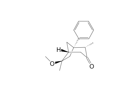 (1R,4S,5S,7R)-7-methoxy-4,7-dimethyl-5-phenyl-3-bicyclo[3.2.1]octanone