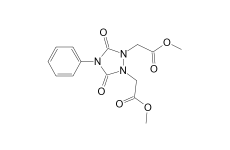 (2-Methoxycarbonylmethyl-3,5-dioxo-4-phenyl-[1,2,4]triazolidin-1-yl)-acetic acid methyl ester