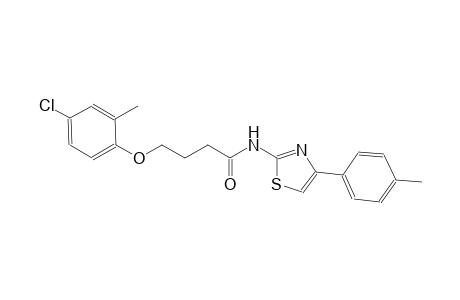 4-(4-chloro-2-methylphenoxy)-N-[4-(4-methylphenyl)-1,3-thiazol-2-yl]butanamide