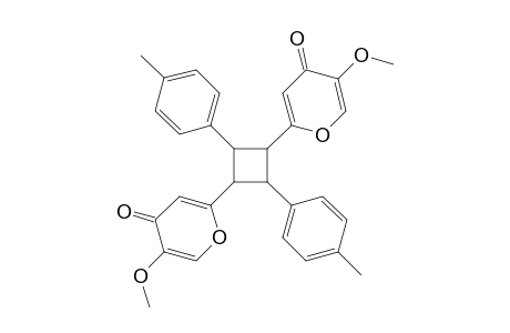 1,3-bis(5'-Methoxy-4'-pyron-2'-yl)-2,4-bis(p-methylphenyl)cyclobutane - Dimer