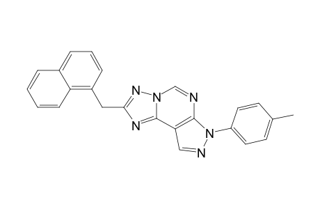 2-NAPHTHALEN-1-YL-METHYL-7-PARA-TOLYL-7H-PYRAZOLO-[4,3-E]-[1,2,4]-TRIAZOLO-[1,5-C]-PYRIMIDINE