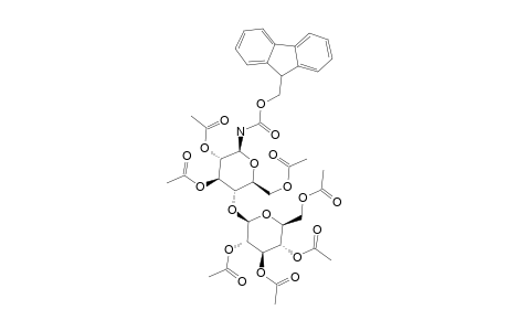 2,3,6-TRI-O-ACETYL-N-(FLUOREN-9-YL-METHOXYCARBONYL)-4-O-(2,3,4,6-TETRA-O-ACETYL-ALPHA-D-GLUCOPYRANOSYL)-BETA-D-GLUCOPYRANOSYLAMINE
