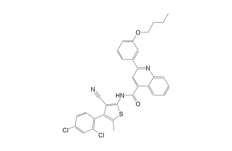 2-(3-butoxyphenyl)-N-[3-cyano-4-(2,4-dichlorophenyl)-5-methyl-2-thienyl]-4-quinolinecarboxamide