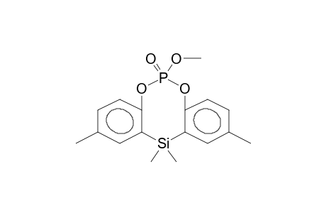 4,5:7,8-DI(4-METHYLBENZO)-6,6-DIMETHYL-2-METHOXY-2-OXO-1,3,2,6-DIOXAPHOSPHASILOCINE