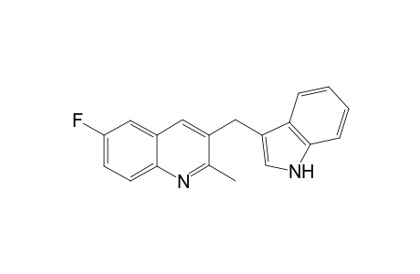 3-((1H-indol-3-yl)methyl)-6-fluoro-2-methylquinoline