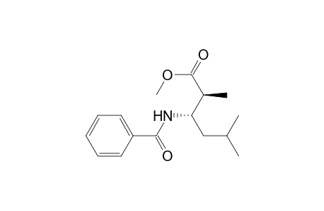 Methyl (2S,3S)-3-(benzoylamino)-2,5-dimethylhexanoate