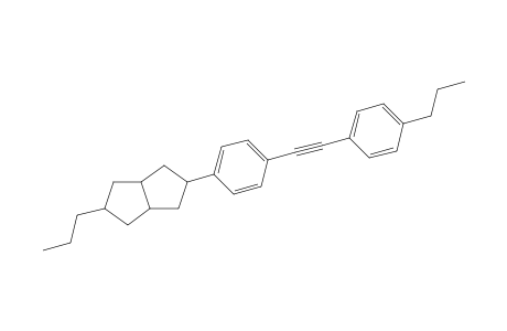 2-propyl-5-[4-[2-(4-propylphenyl)ethynyl]phenyl]-1,2,3,3a,4,5,6,6a-octahydropentalene