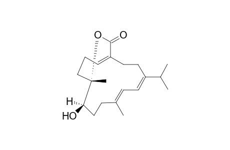 (4Z,8S,9R,12E,14E)-9-Hydroxy-1-isopropyl-8,12-dimethyl-oxabicyclo[9.3.2]hexadeca-4,12,14-trien-18-one