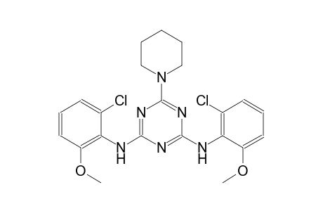 N~2~,N~4~-bis(2-chloro-6-methoxyphenyl)-6-(1-piperidinyl)-1,3,5-triazine-2,4-diamine