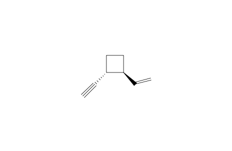 Cyclobutane, 1-ethenyl-2-ethynyl-, trans-