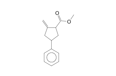 2-Methylene-4-phenylcyclopentanecarboxylic acid, methyl ester