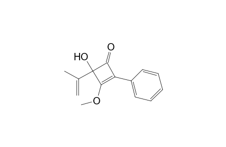 4-Hydroxy-3-methoxy-4-(1-methylethenyl)-2-phenyl-2-cyclobuten-1-one