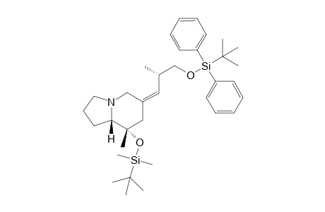 (6Z,8S,8aS)-8-{[tert-Butyl(dimethyl)silyl]oxy}-6-((2S)-3-{[tert-butyl(diphenyl)silyl]oxy}-2-methylpropylidene)-8-methyloctahydro-8-indolizine
