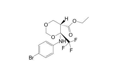 cis-4-Triifluoromethyl-4-(4-bromophenyl)amino-5-ethoxycarbonyl-1,3-dioxane