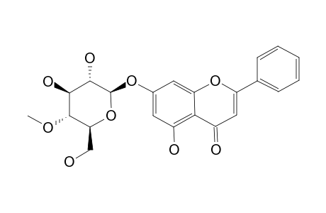 CHRYSIN-7-O-BETA-D-4-O-METHYL-GLUCOPYRANOSIDE