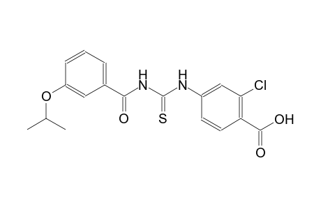 2-chloro-4-({[(3-isopropoxybenzoyl)amino]carbothioyl}amino)benzoic acid