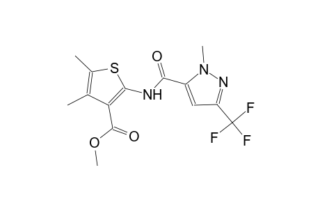 methyl 4,5-dimethyl-2-({[1-methyl-3-(trifluoromethyl)-1H-pyrazol-5-yl]carbonyl}amino)-3-thiophenecarboxylate