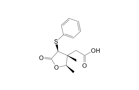 (2R,3R,4S)-(2,3-Dimethyl-5-oxo-4-(phenylthio)-tetrahydrofuran-3-yl)acetic acid
