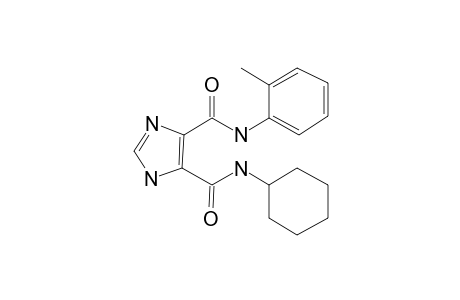 1H-Imidazole-4,5-dicarboxylic acid, 5-cyclohexylamide 4-o-tolylamide