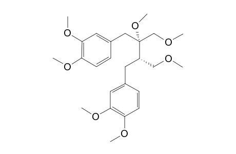 4-[(2S,3S)-3-[(3,4-dimethoxyphenyl)methyl]-2,4-dimethoxy-2-(methoxymethyl)butyl]-1,2-dimethoxy-benzene