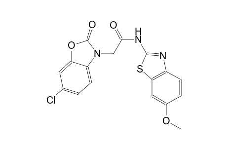 3-benzoxazoleacetamide, 6-chloro-2,3-dihydro-N-(6-methoxy-2-benzothiazolyl)-2-oxo-