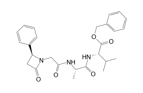 {2-[(S)-2-Oxo-4-phenylazetidin-1-yl]acetyl}-L-alanyl-L-valine Benzyl Ester
