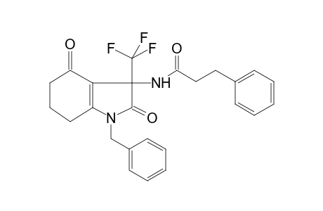 N-[1-benzyl-2,4-diketo-3-(trifluoromethyl)-6,7-dihydro-5H-indol-3-yl]-3-phenyl-propionamide