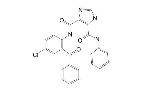 1H-Imidazole-4,5-dicarboxylic acid 4-[(2-benzoyl-4-chloro-phenyl)-amide] 5-phenylamide