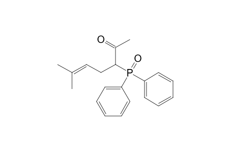 5-Hepten-2-one, 3-(diphenylphosphinyl)-6-methyl-
