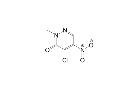 3(2H)-pyridazinone, 4-chloro-2-methyl-5-nitro-