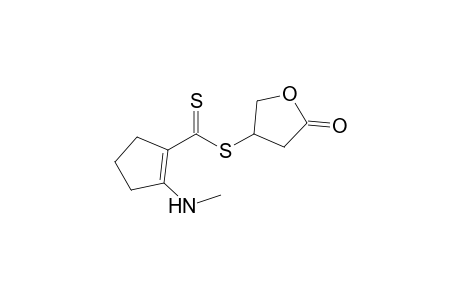 (5-oxidanylideneoxolan-3-yl) 2-(methylamino)cyclopentene-1-carbodithioate