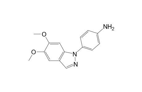 1-(p-Aminophenyl)-5,6-dimethoxy-1H-indazole