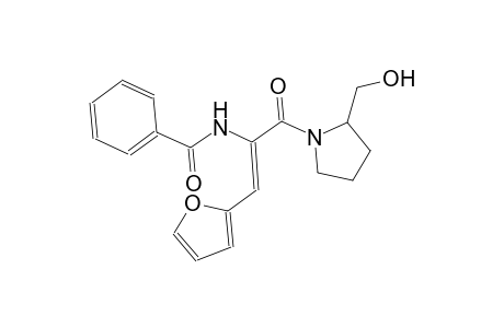 N-((Z)-2-(2-furyl)-1-{[2-(hydroxymethyl)-1-pyrrolidinyl]carbonyl}ethenyl)benzamide