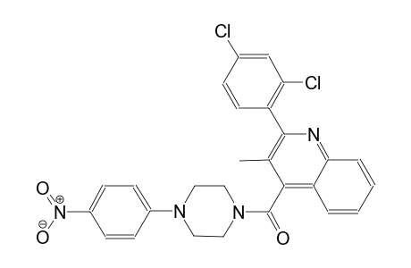 quinoline, 2-(2,4-dichlorophenyl)-3-methyl-4-[[4-(4-nitrophenyl)-1-piperazinyl]carbonyl]-