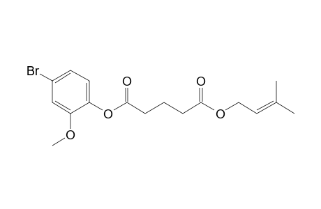 Glutaric acid, 3-methylbut-2-en-1-yl 4-bromo-2-methoxyphenyl ester