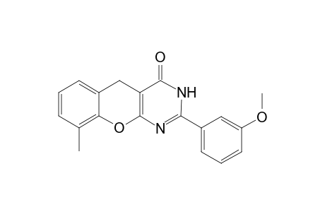 2-(3-Methoxyphenyl)-9-methyl-3,5-dihydrochromeno[2,3-d]pyrimidin-4-one
