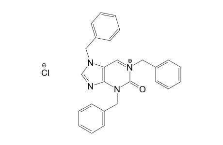2,7-Dihydro-1,3,7-tribenzyl-2-oxo-1H-purinium chloride
