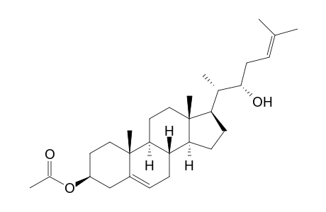 (22S)-3.beta.-Acetoxy-22-hydroxycholesta-5,24-diene