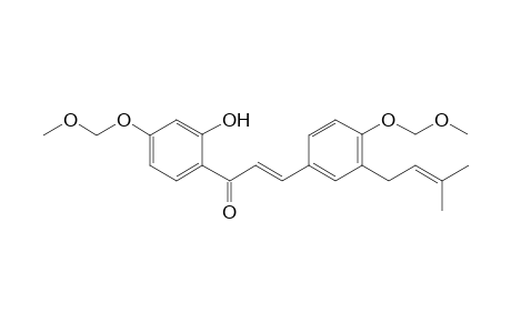 (E)-1-[2-hydroxy-4-(methoxymethoxy)phenyl]-3-[4-(methoxymethoxy)-3-(3-methylbut-2-enyl)phenyl]-2-propen-1-one