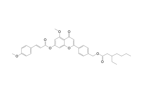 PRUNUSIN-A;2-[4-[[(3-ETHYL-HEPTANOYL)-OXY]-METHYL]-PHENYL]-5-METHOXY-4-OXO-4H-CHROMEN-7-YL-(E)-3-(4-METHOXYPHENYL)-2-PROPENOATE
