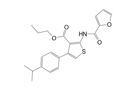 propyl 2-(2-furoylamino)-4-(4-isopropylphenyl)-3-thiophenecarboxylate
