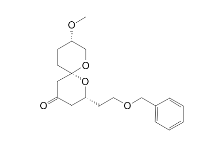 (2R,6S,9S)-2-(2-(Benzyloxy)ethyl)-9-methoxy-1,7-dioxaspiro[5.5]undecan-4-one